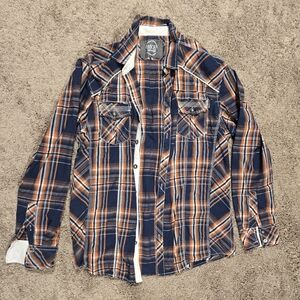 BKE Plaid Button-Up Shirt - Athletic Fit